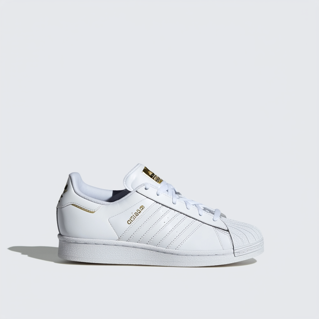 adidas Originals Men's Superstar Legacy Running Shoe, White/White/Gold Metallic, 12