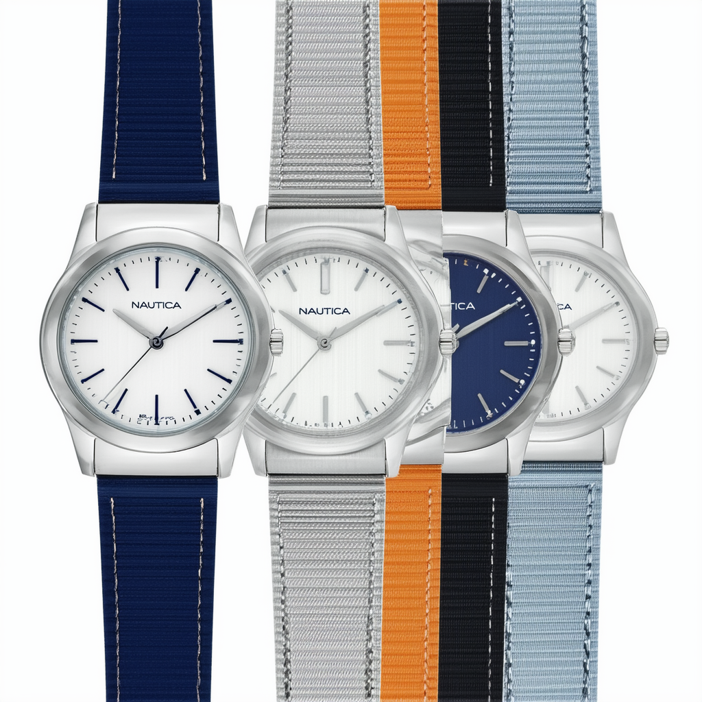Nautica Women's A11632M NCS 18 MID Watch With Three Interchangeable Multi-Color Bands