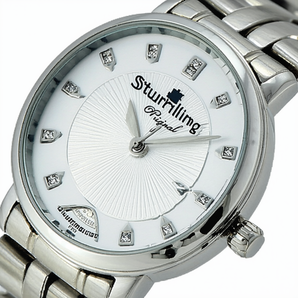 Stuhrling Original Women's 544B.02 Symphony Analog Display Swiss Quartz Silver Watch