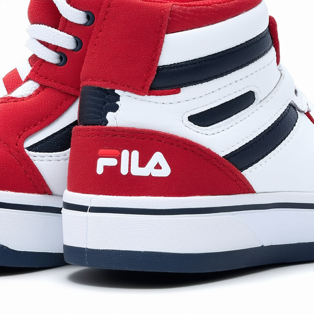 Fila Boys Vulc 13 Mid Plus, Red/Black/White, 7