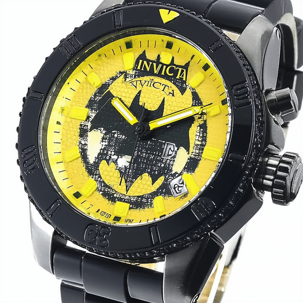 Invicta Men's 32382 DC Comics Quartz 3 Hand Black Dial Watch