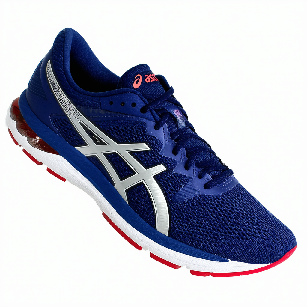 ASICS Women's Womens GT-1000 6 Athletic Shoe, Insignia Blue/Silver/Rouge Red, 8 Medium US