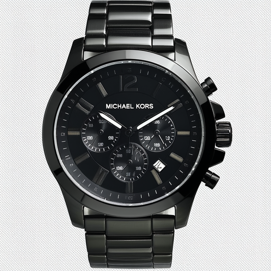 Michael Kors Men's Black Dial Black IP SS MK5173