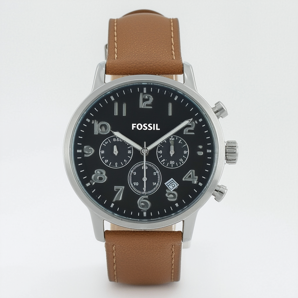 Fossil Men's FS5346 44mm Townsman Analog Display Quartz Silver Watch