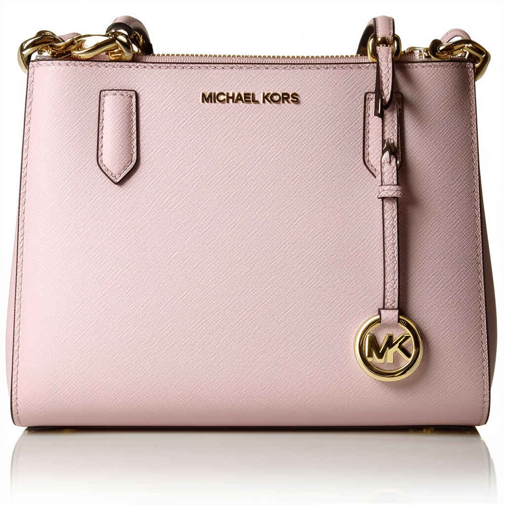 Michael Kors - Selma Medium Saffiano Leather Top Zip Satchel - Pastel Pink