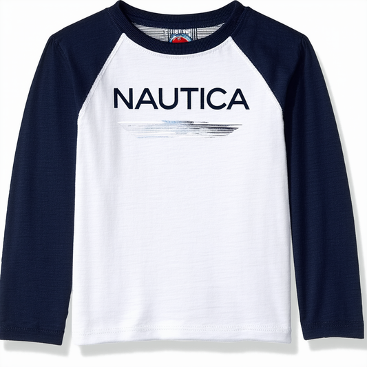 Nautica Boys' Long Sleeve Raglan T-Shirt