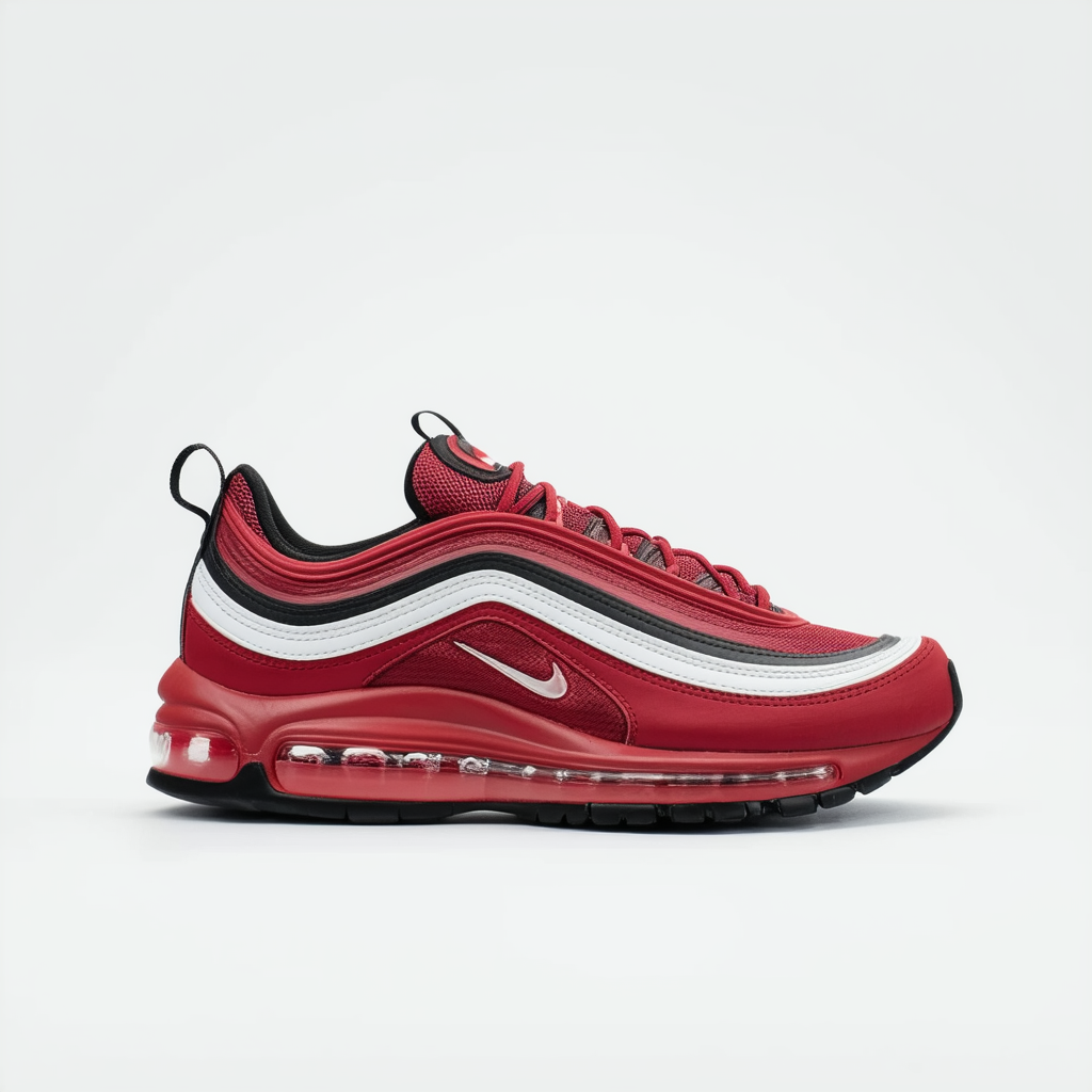 NIKE Men's Air Max 97-2013 Hyp Terra Red/White/Dp Crdnl/Tm Rd Running Shoe 9 Men US