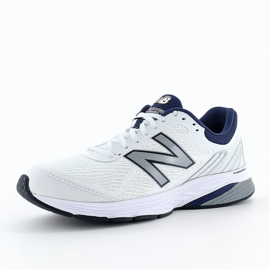 New Balance Men's 416 Running Shoe, White/Silver/Royal, 11.5 4E