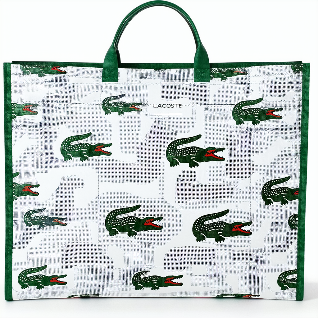 Lacoste L.12.12 Concept Large All Over Print Shopping Bag