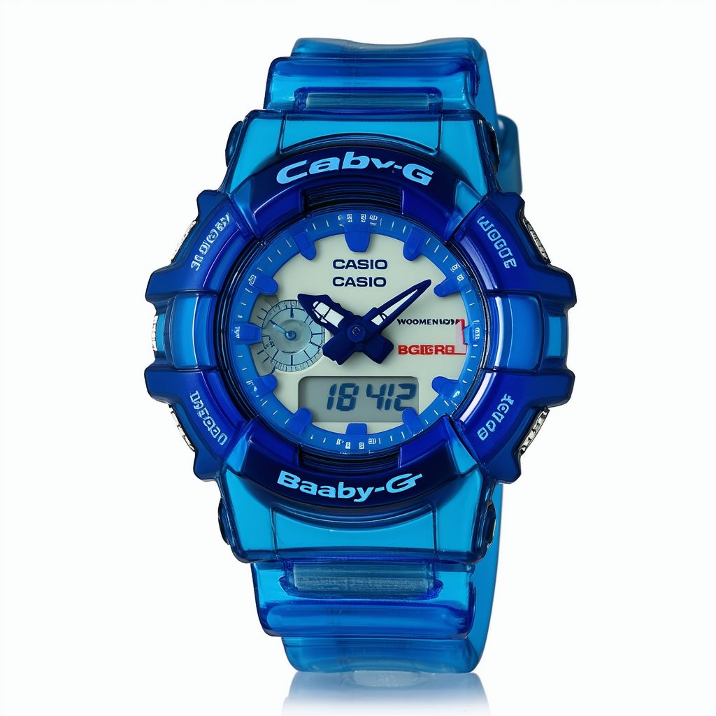 Casio Women's BG169R-1 Baby-G Blue Jelly Shock Resistant Sports Watch