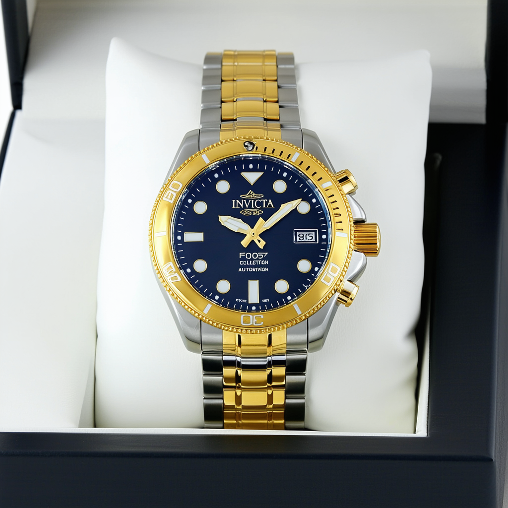 Invicta Men's F0067 Pro Diver Collection Automatic 18k Gold-Plated and Stainless Steel Watch