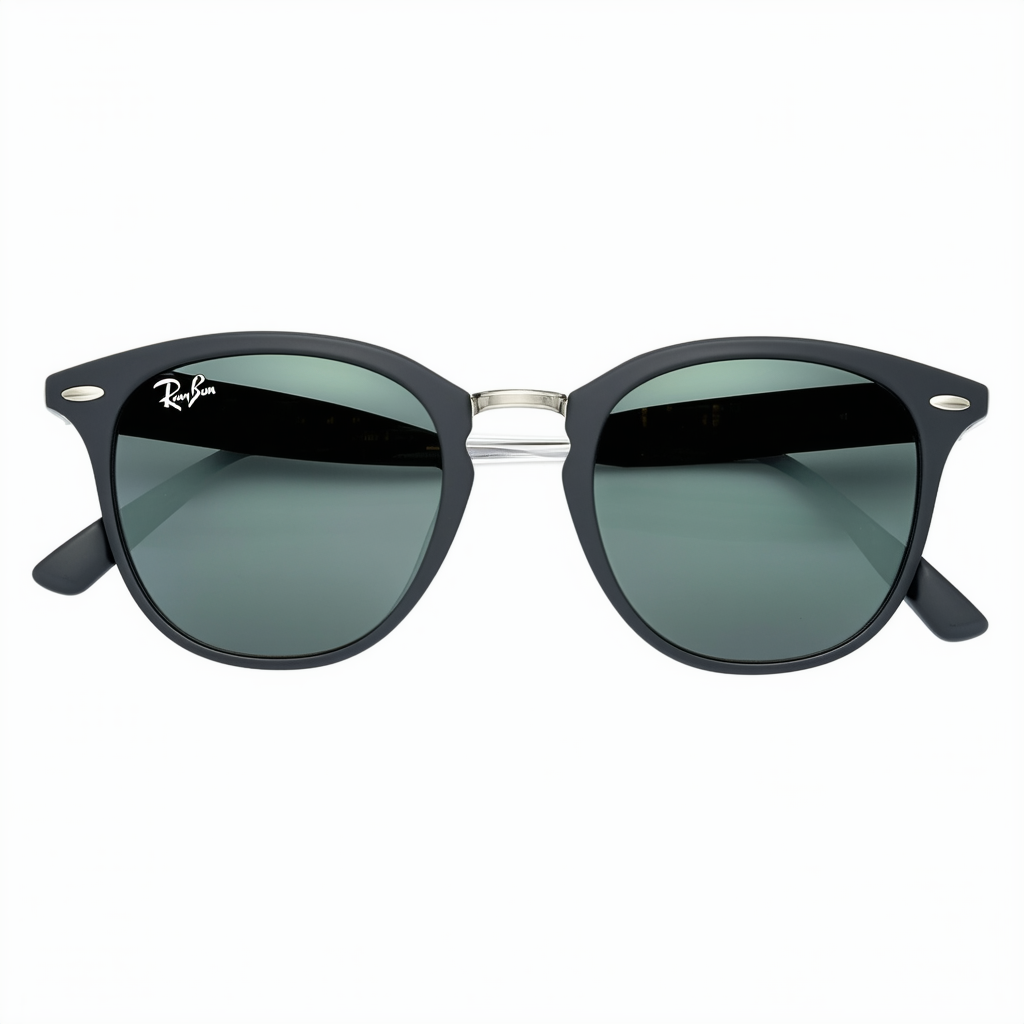 Ray-Ban Sunglasses - RB4125 Cats 5000 / Frame: Matte Black Lens: Green Mirror Silver