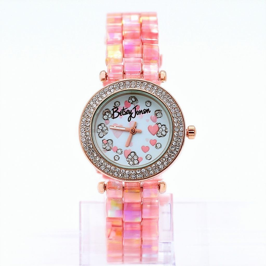 Betsey Johnson Women's BJ00131-15 Analog Crystal Set Dial Watch