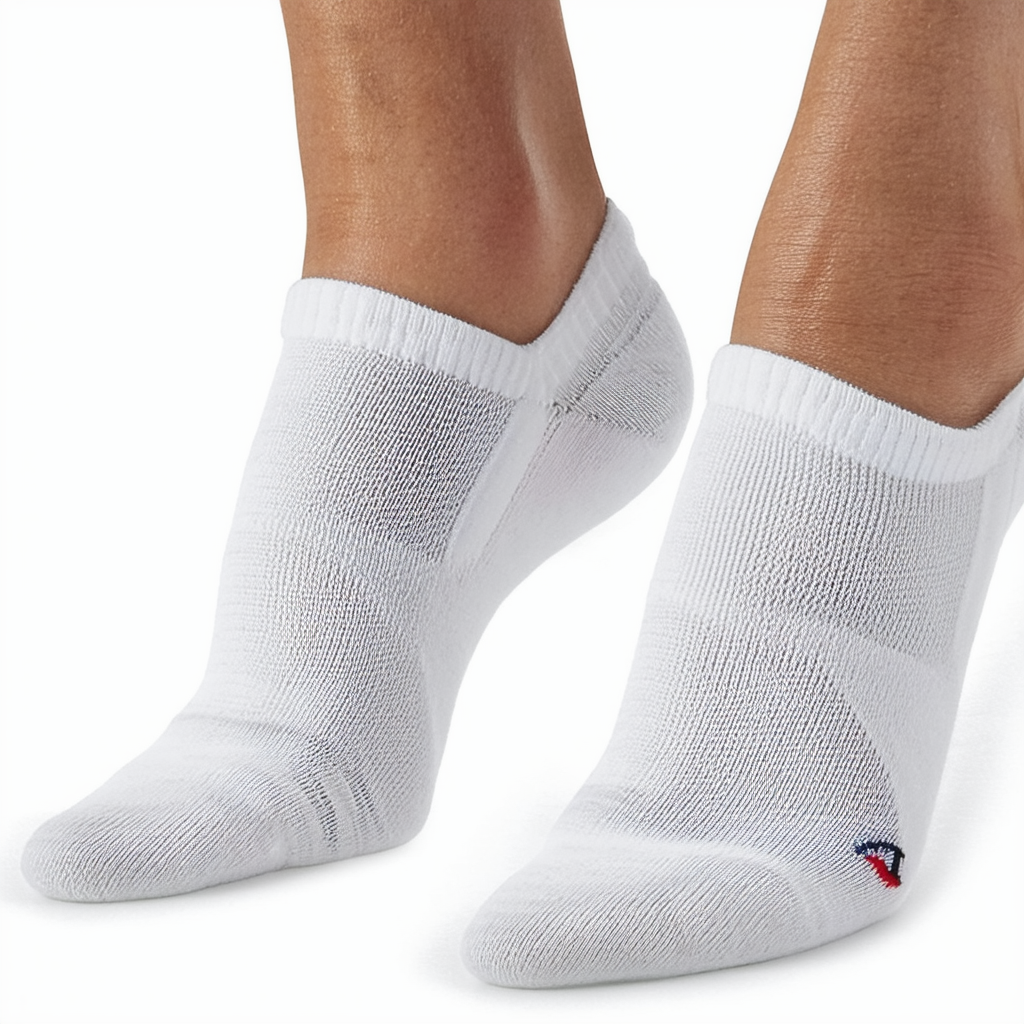 Champion Double Dry Performance No-Show Socks (CH608) White, 10-13