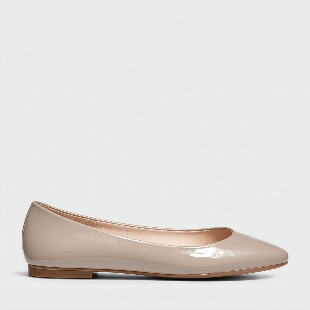Calvin Klein Women's Preila Shiny S Nappa Ballet Flat
