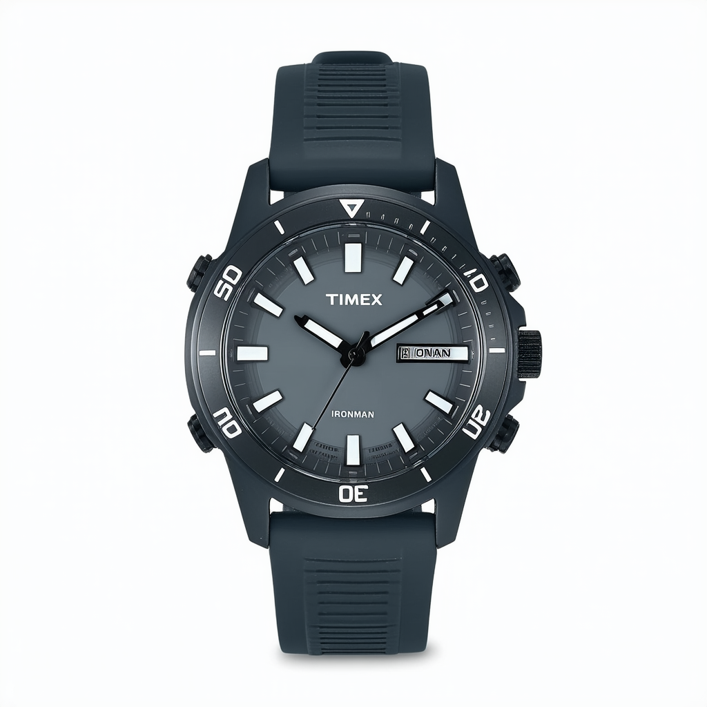 Timex Ironman Essential 30 Grey Dial Resin Strap Men's Watch TW5K95700