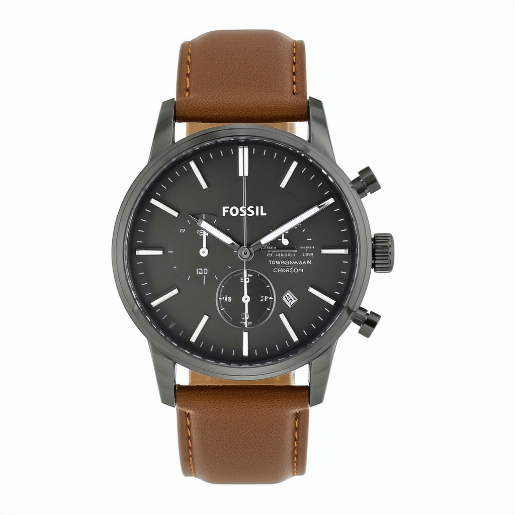 Fossil Men's FS4877 Townsman Chronograph Gunmetal-Tone Stainless Steel Watch