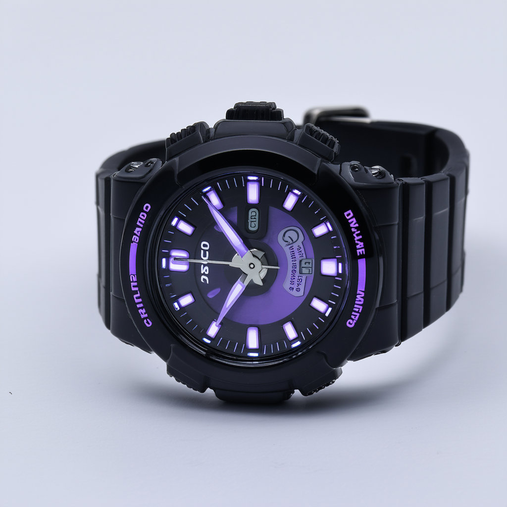 Casio Women's BGA131-1B Baby-G Ultra-Violet LED Black Watch