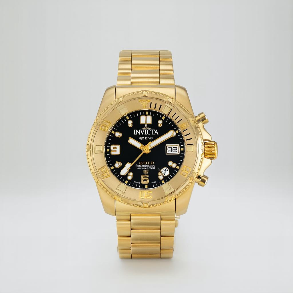 Invicta Men's 19266 Pro Diver Analog Display Japanese Quartz Gold Watch