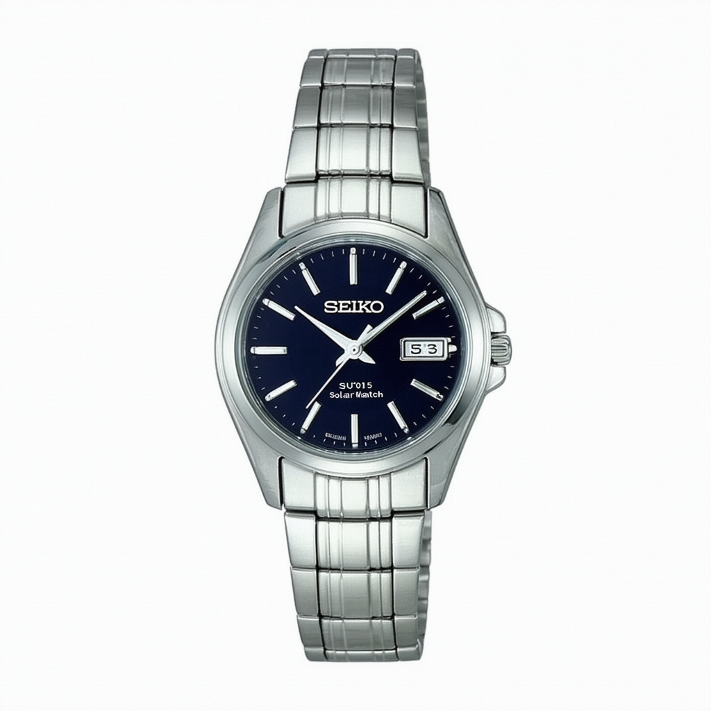 Seiko Women's SUT015 Stainless Steel Dress Solar Watch