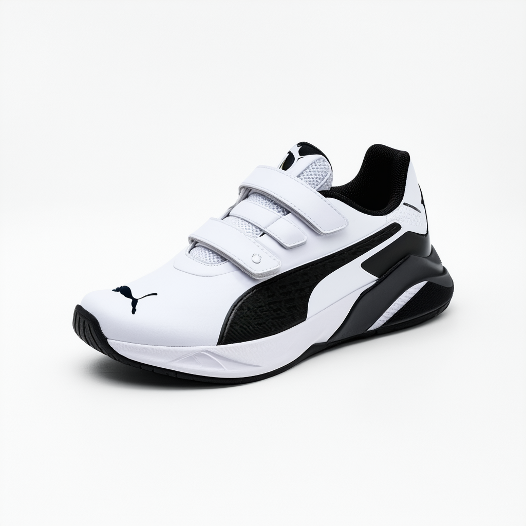 PUMA Men's BMW MMS Drift CAT 5 Ultra II Velcro Sneaker, White Black, 12.5 M US Little Kid