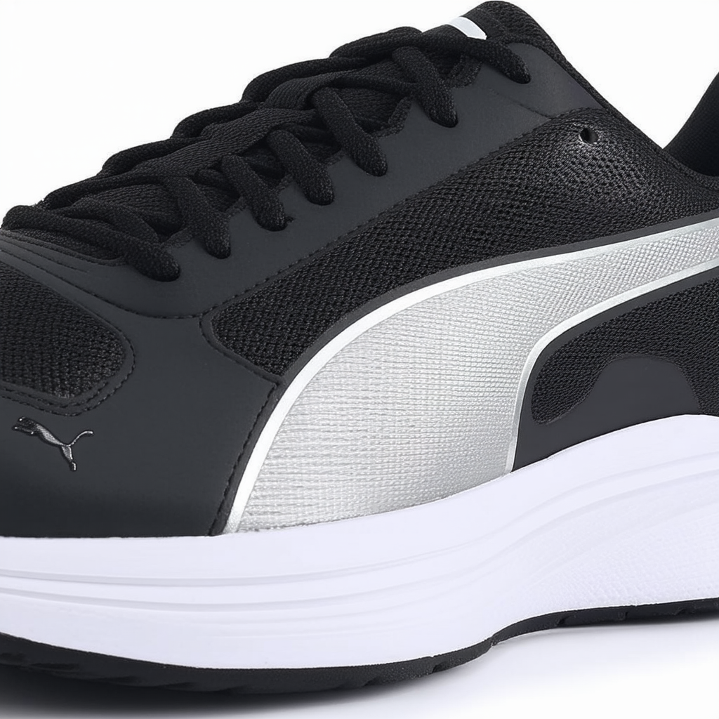 PUMA Men's Cell Surin Cross-Training Shoe,Black/PUMA Silver/White,8.5 D US