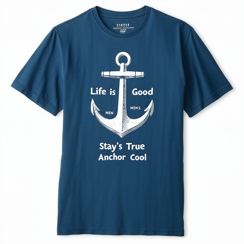 Life is Good Men's Stay True Anchor Cool Tee