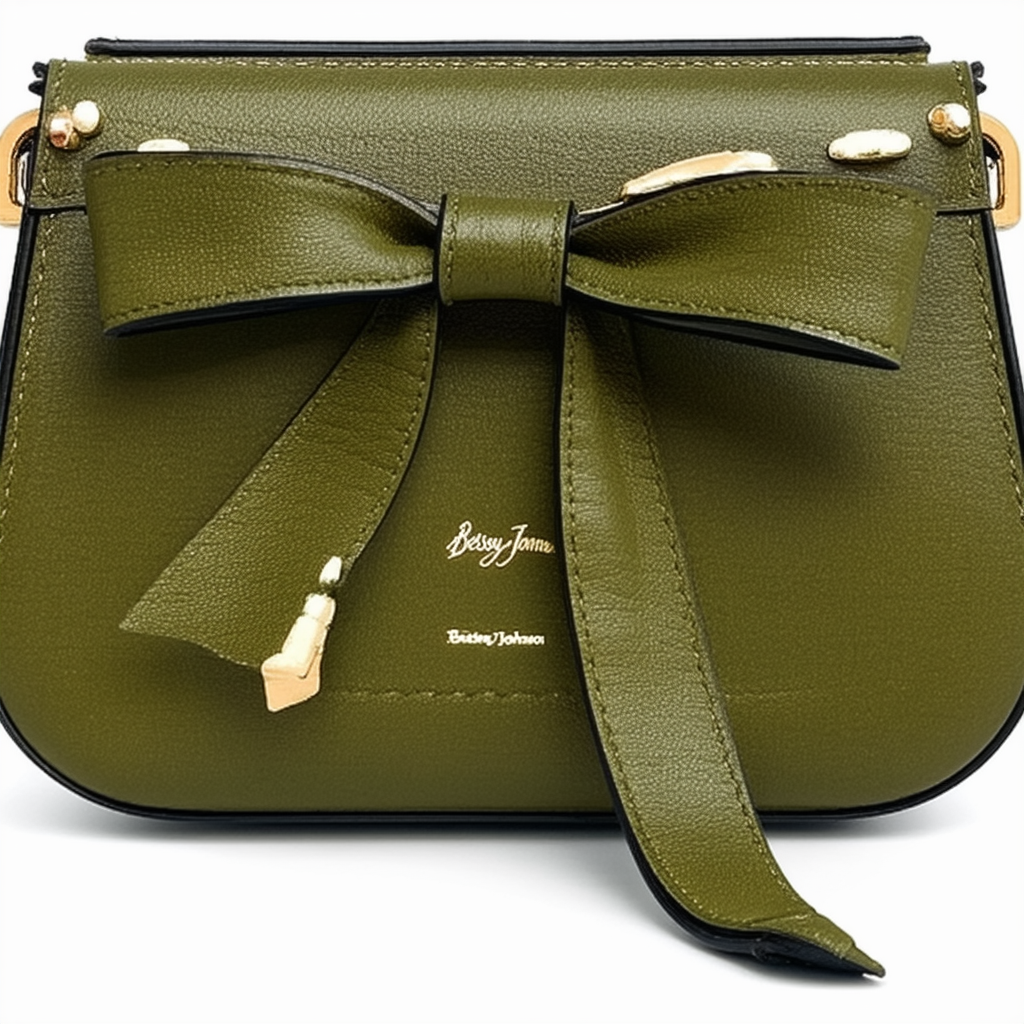 Betsey Johnson Women's Bow Bowler Olive Handbag