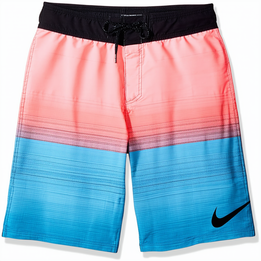 Nike Swim Men's Filter Splice Elastic Waist Board Shorts, 9"