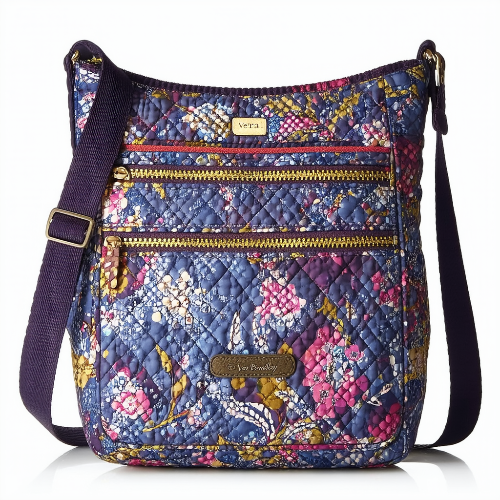 Vera Bradley Performance Twill Carson Shoulder Bag Crossbody Purse