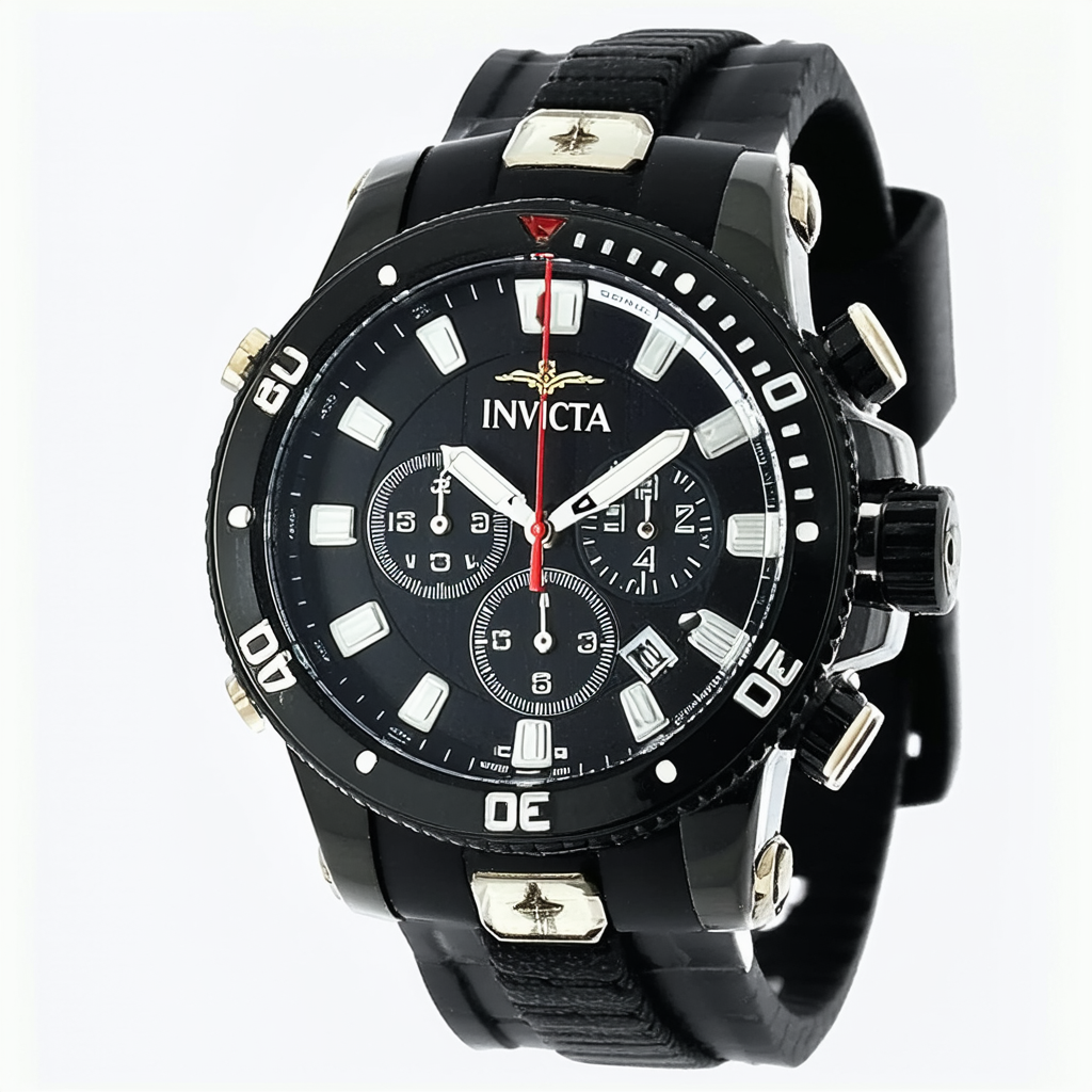 Invicta Men's 26093 S1 Rally Quartz Multifunction Black Dial Watch