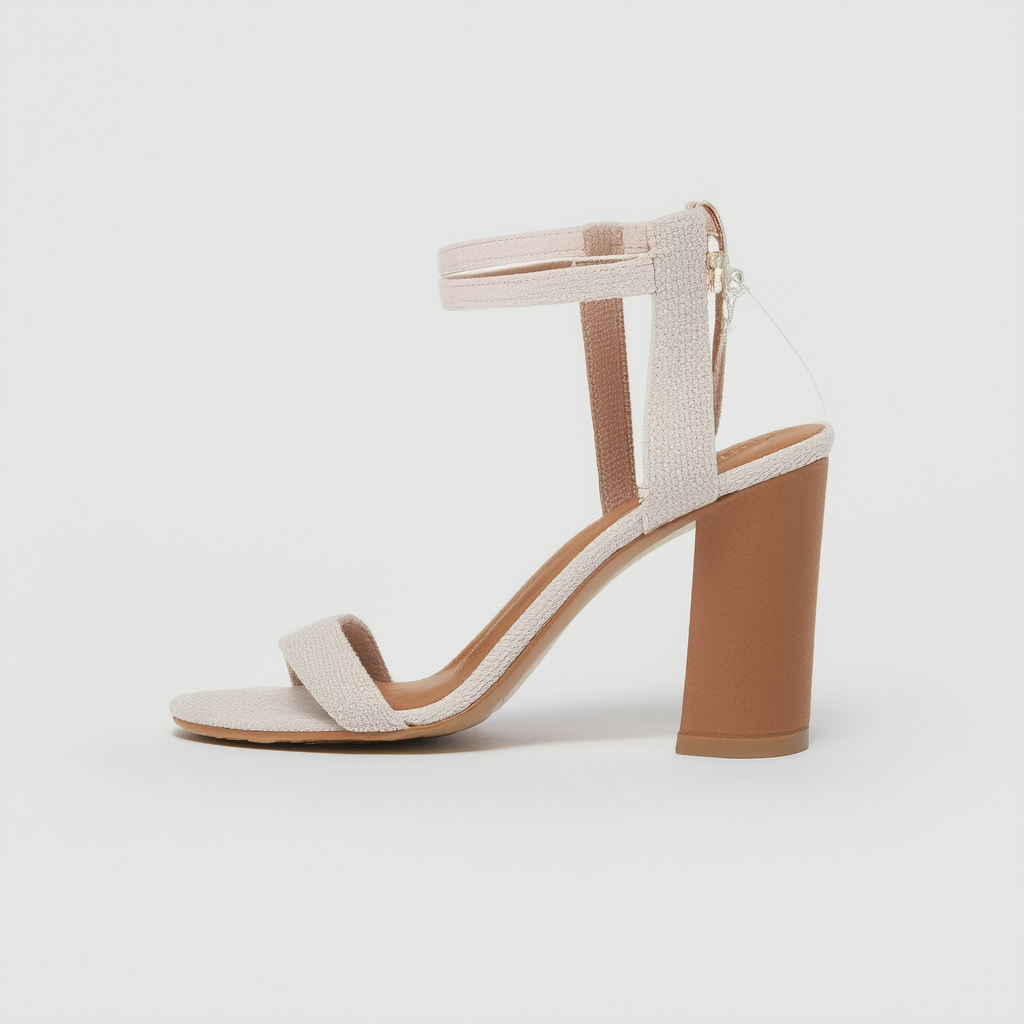 NINE WEST FOOTWEAR Women's MANA Fabric Heeled Sandal