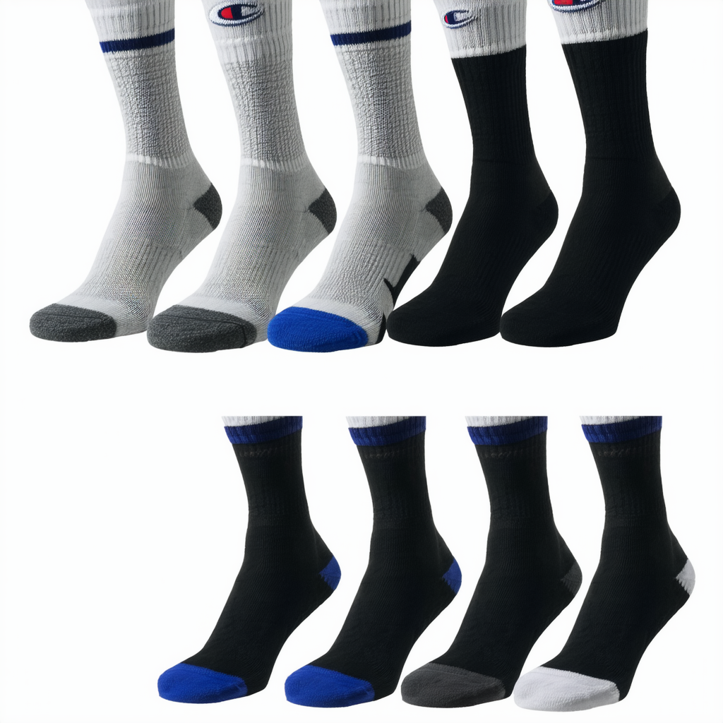 Champion Men's Champion Men's 6 & 12Pack Crew Socks