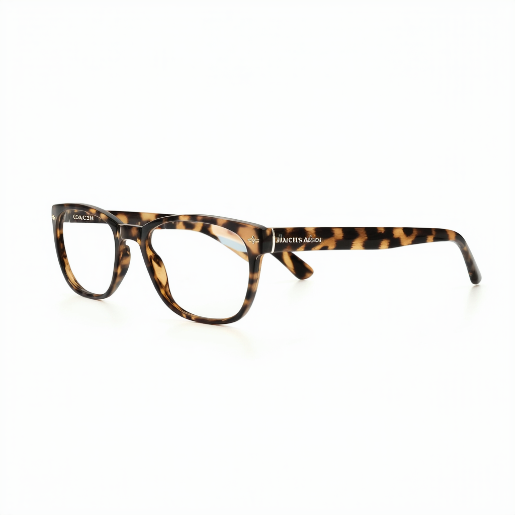 Coach Addison Eyeglasses HC6043 5121 Brown Ocelot Demo Lens 52 15 135