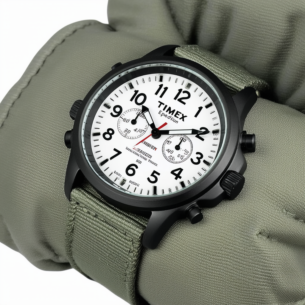 Timex Men's T49864 Expedition Rugged Analog Gray Canvas Strap Watch