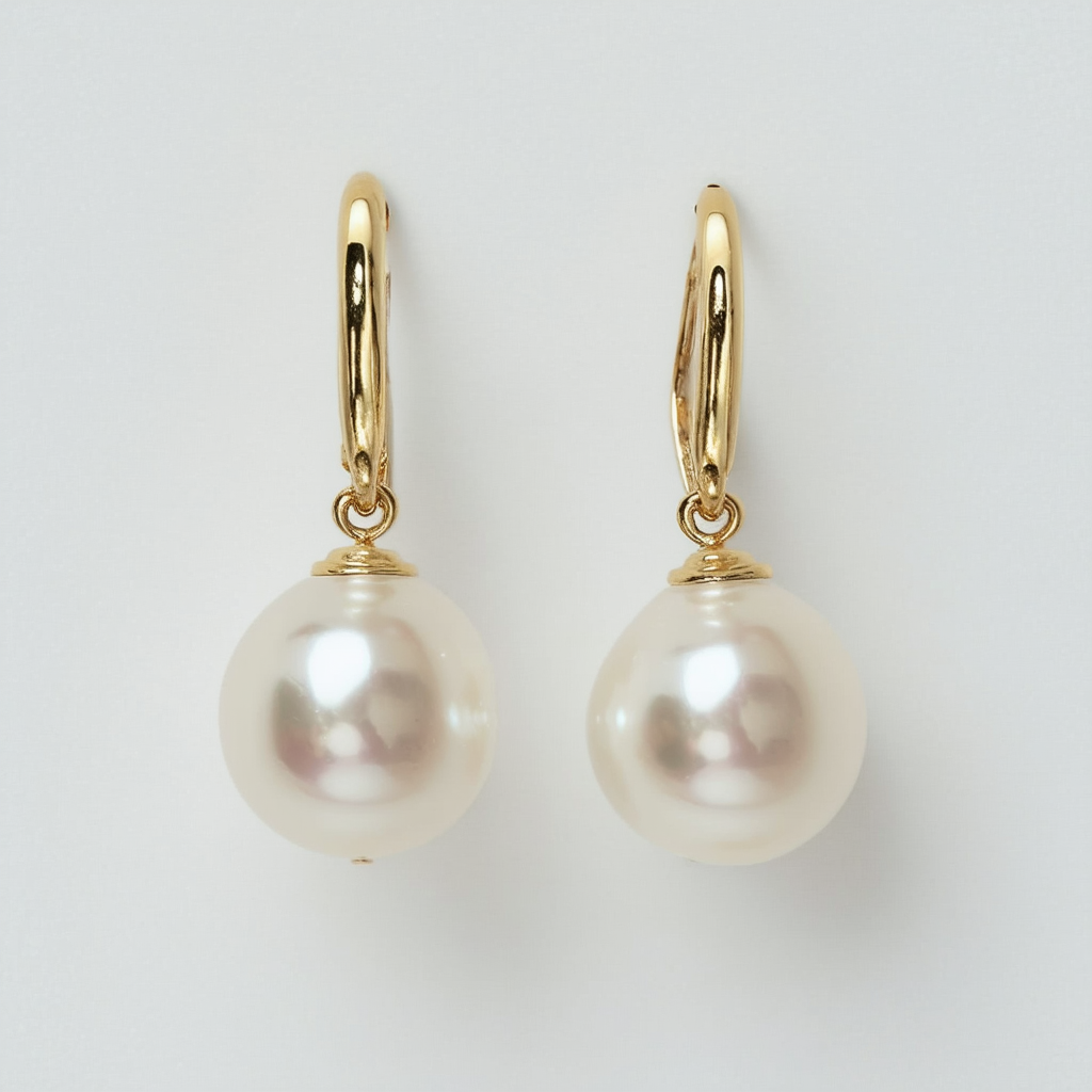 Anne Klein Women's Pearl Drop Earrings, Two-Tone