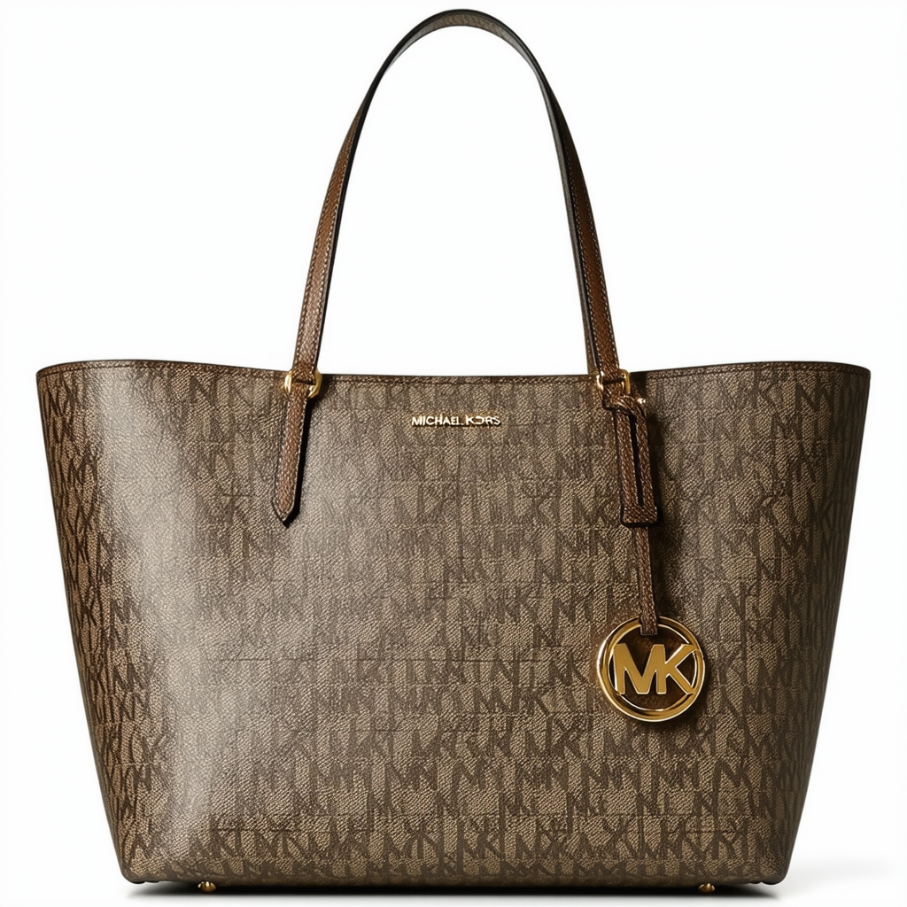 Michael Kors Jet Set Item Large Gathered Tote in Beige/camden/darktan