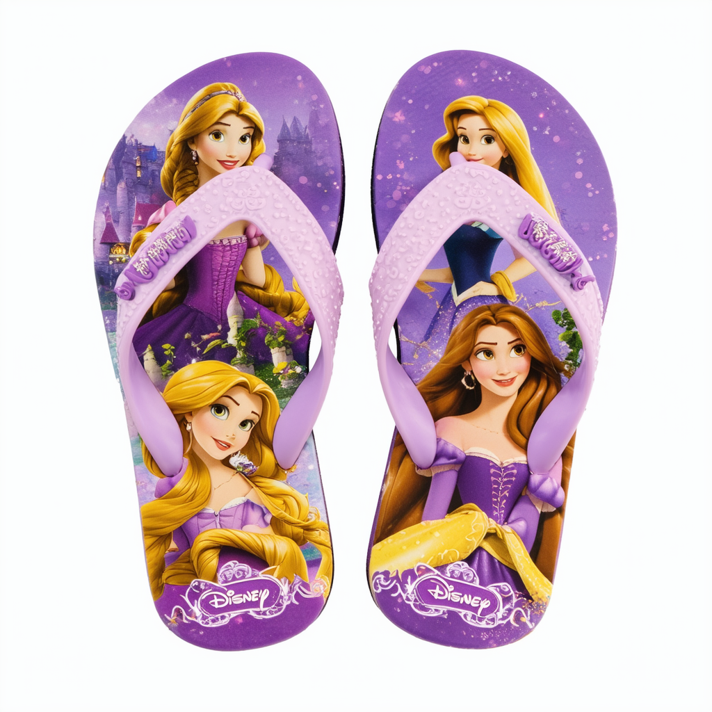 Disney Princess Rapunzel Platform Flip Flops for Girls Toddlers Tangled