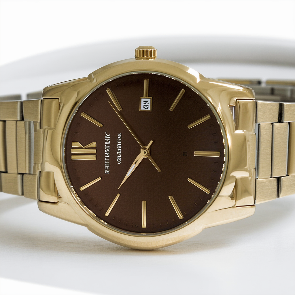 Kenneth Cole New York Brown Dial Gold-Tone SS Quartz Men's Watch KC1867