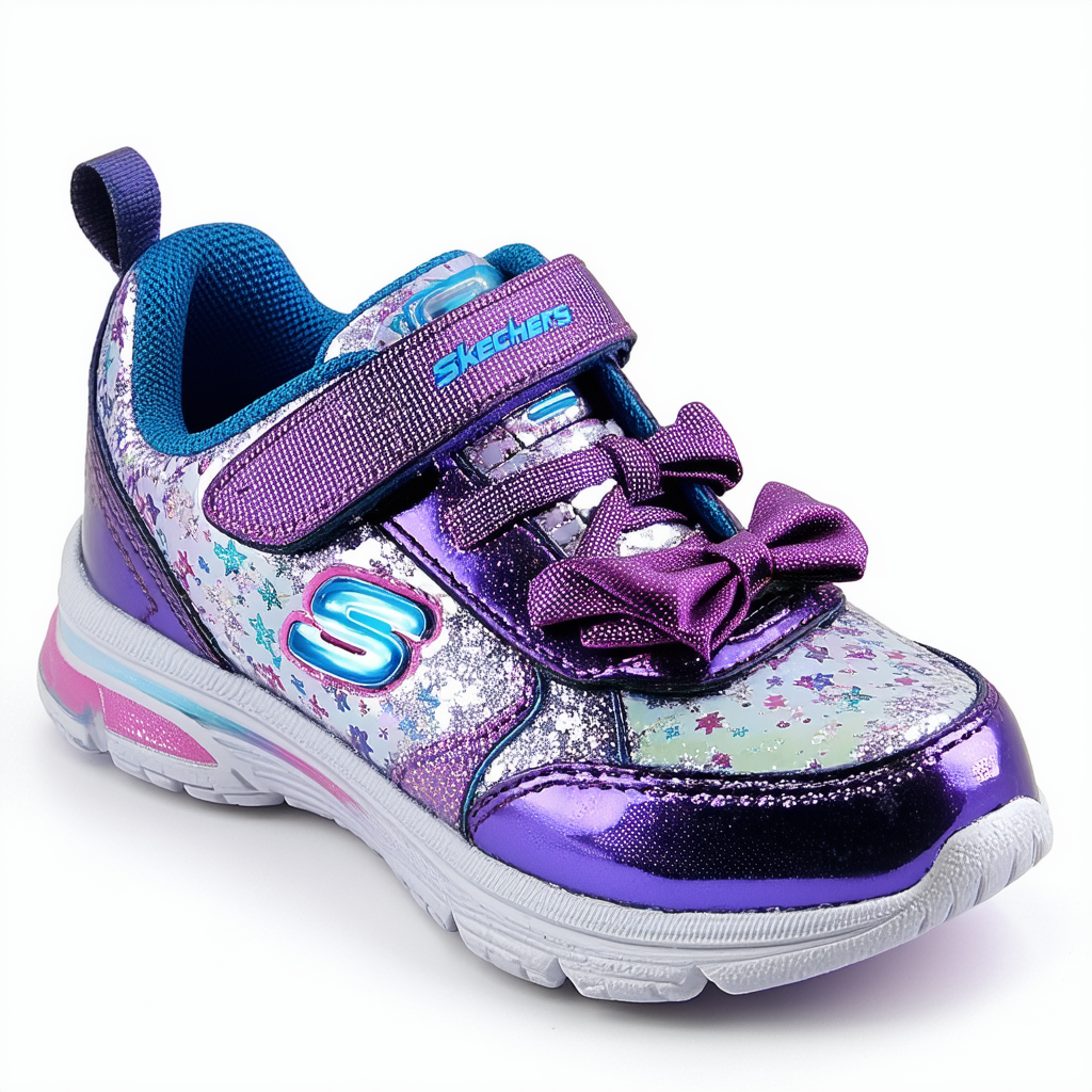 Skechers Unisex-Child Twinkle Liteb-Busy Bows Sneaker