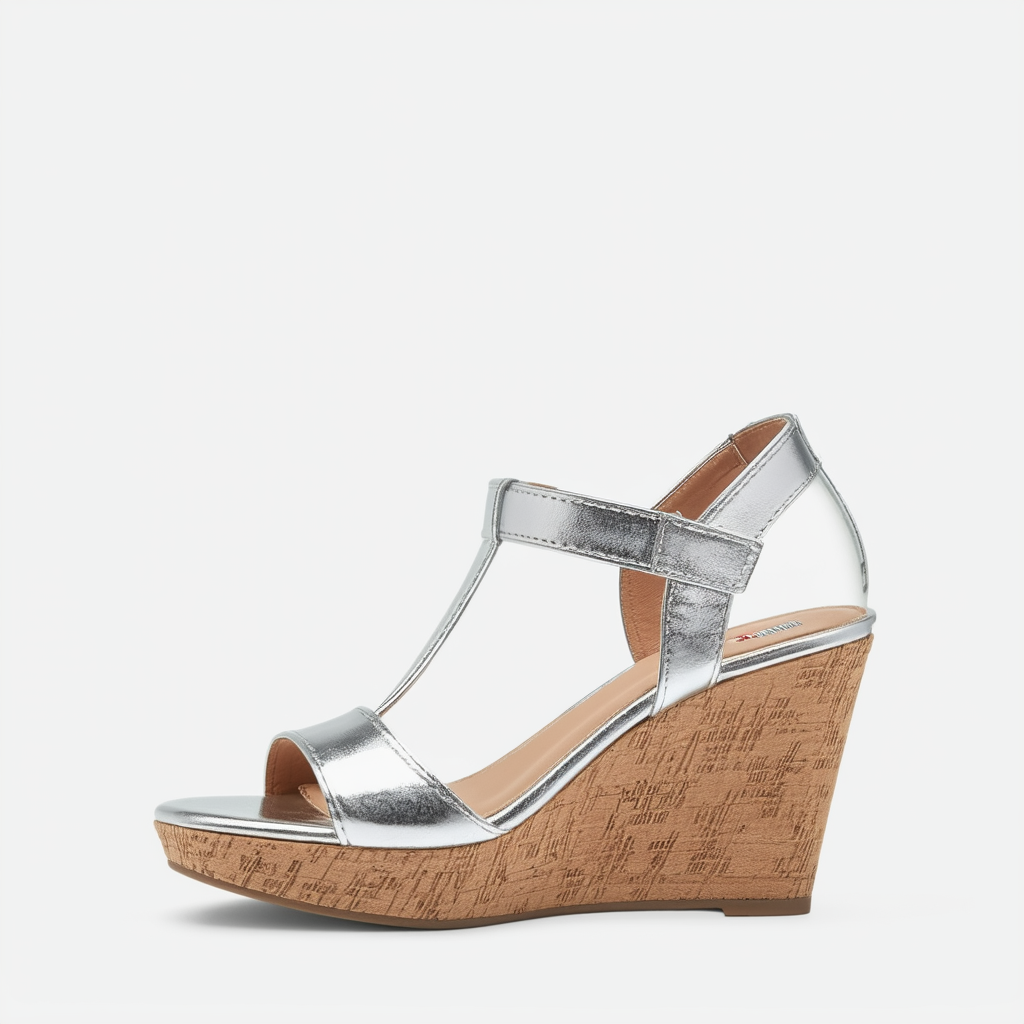 Tommy Hilfiger Women's Brita Metallic Wedge Sandal
