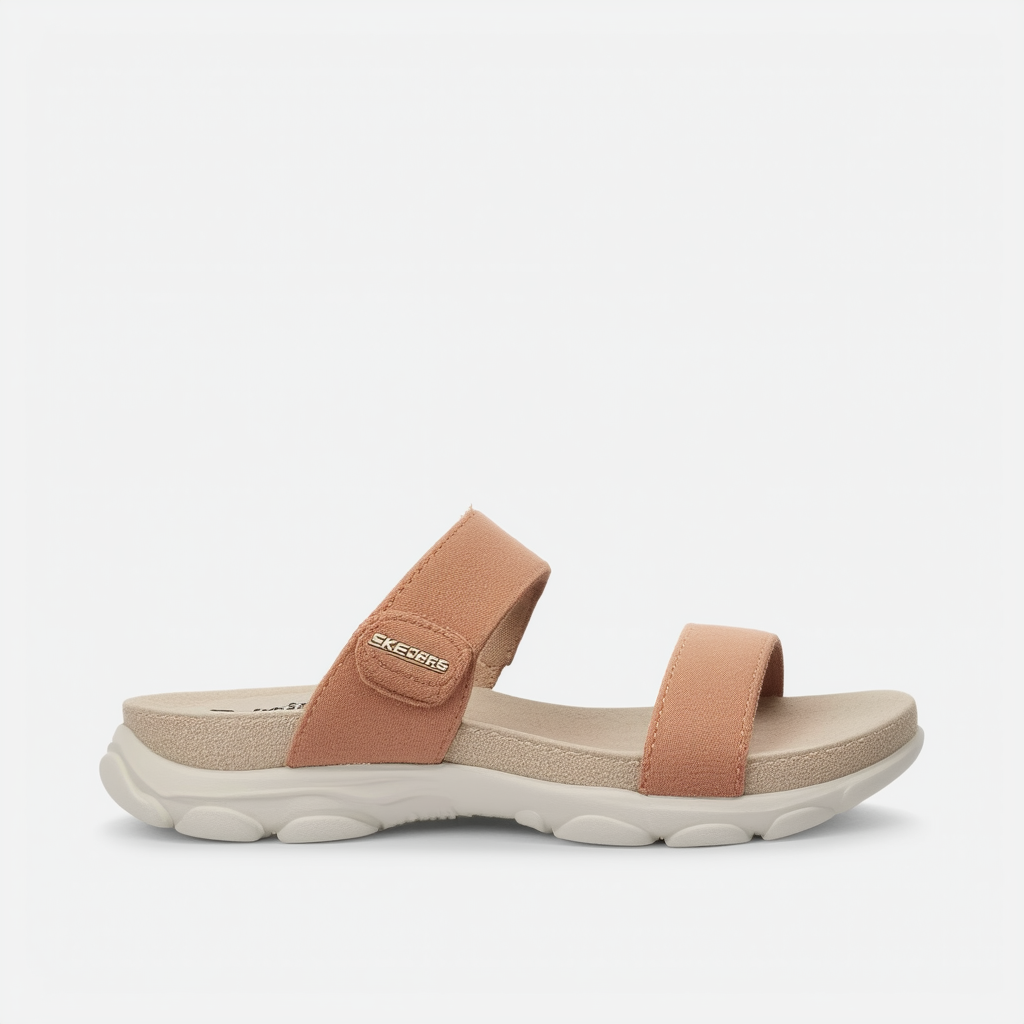 Skechers Women's Desert Kiss-Stretch Quarter Strap Sandal Flat