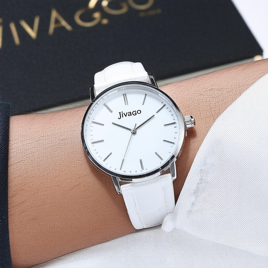 Jivago Women's JV0420 Prexy Analog Display Swiss Quartz White Watch