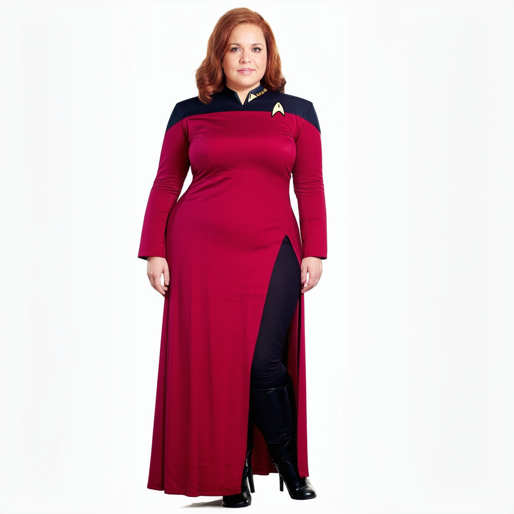 Star Trek Red Dress Deluxe Adult Costume Size Plus