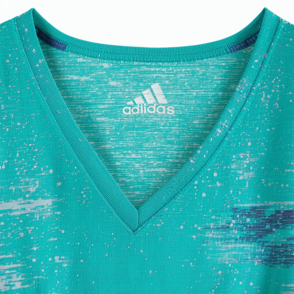 adidas Women's Flecks Deep V Neck Tee