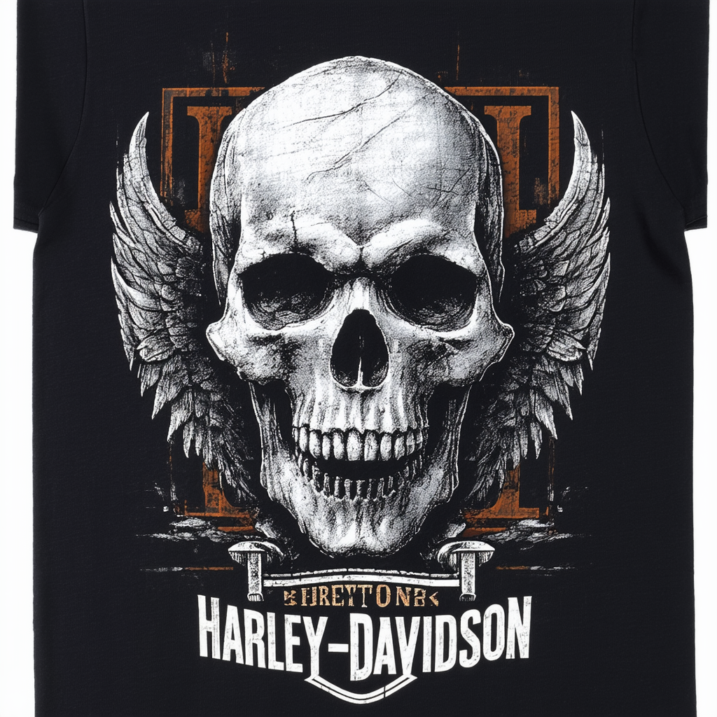 Harley-Davidson Men's T-Shirt, Hero Skull Number 1 Short Sleeve, Black 30293472