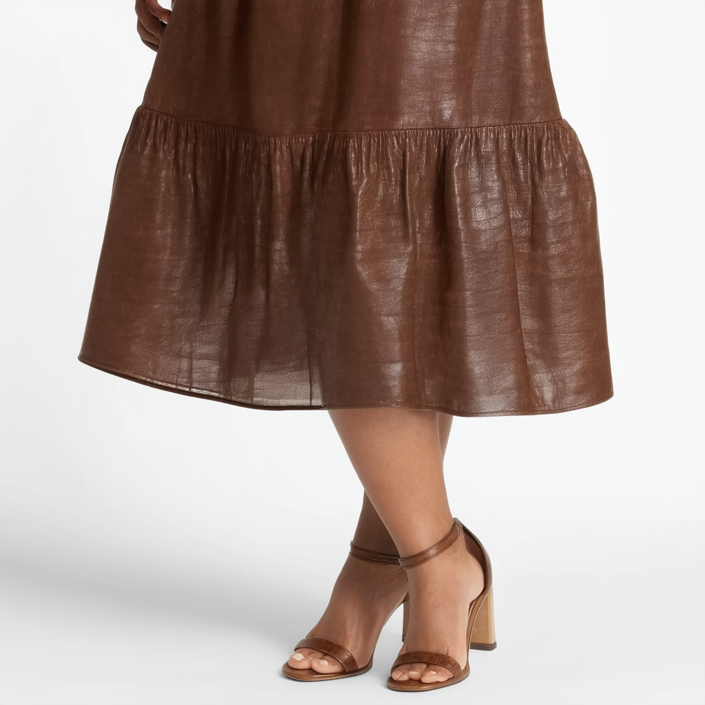 NINE WEST Women's Roamah Leather Dress Sandal