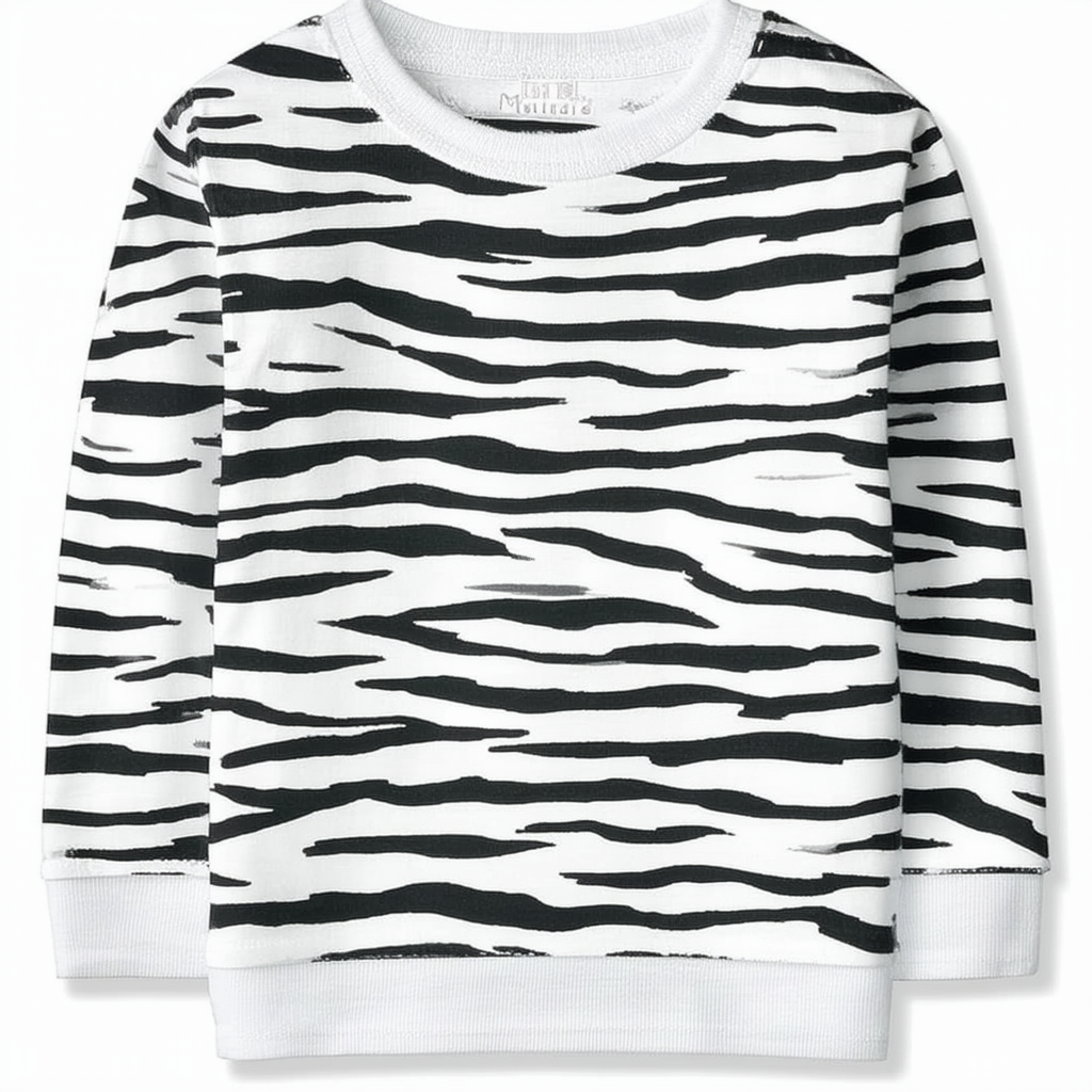 The Mountain Kids White Tiger Stripe T-Shirt