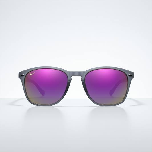 Nike Minx Grey with Violet Flash Lens Sunglass, Grand Purple/Pink Force