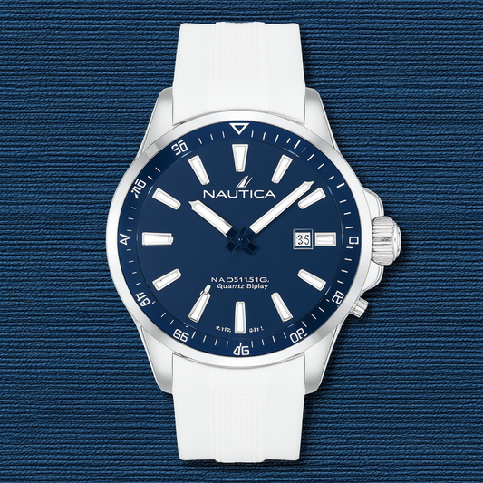 Nautica Men's NAD15513G NST 30 Analog Display Quartz Blue Watch
